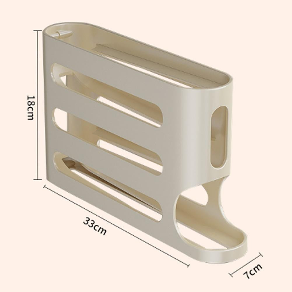 Suporte para Ovos Rolante de 4 Camadas 1/2PCS, Caixa de Armazenamento de Ovos pa