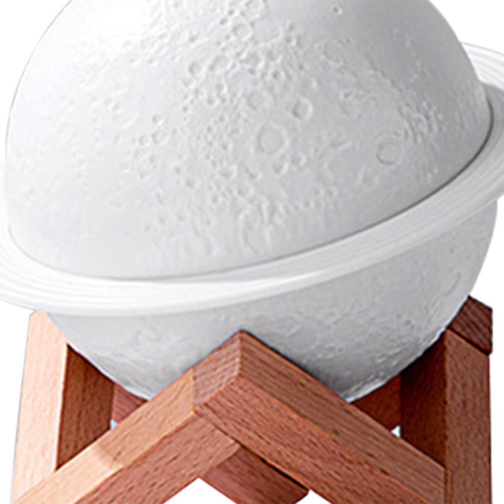 Difusores de Óleo Essencial com Luz LED, Umidificador de Ar 3D em Forma de Lua,