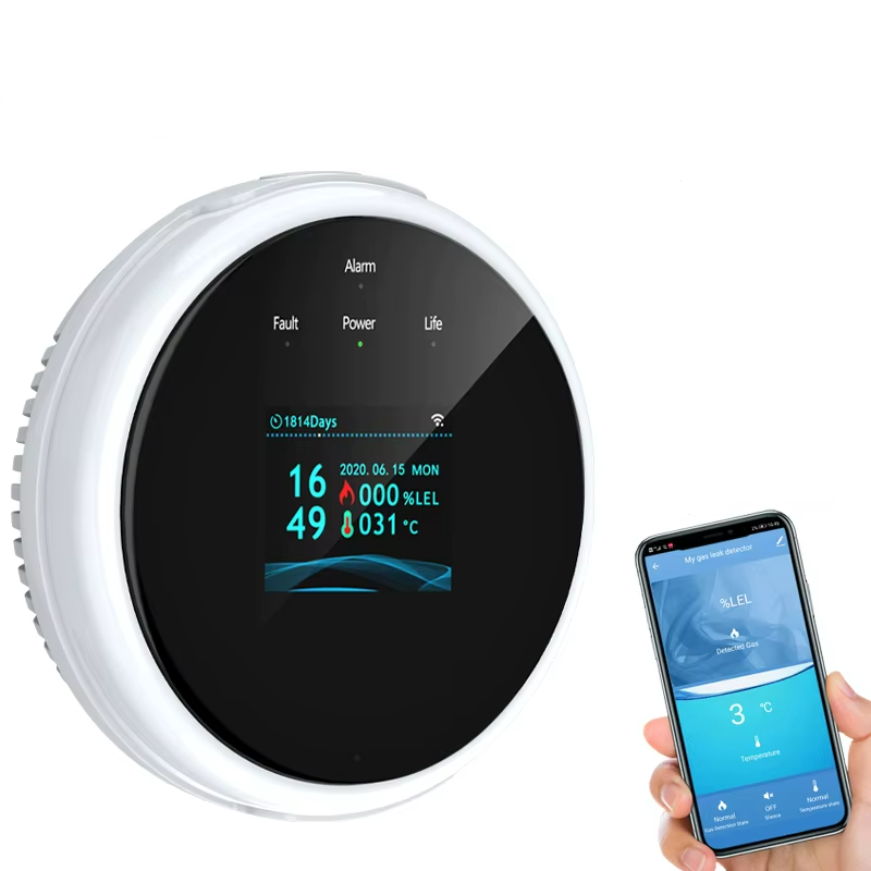 Sensor Detector de Gás Wi-Fi com App Tuya