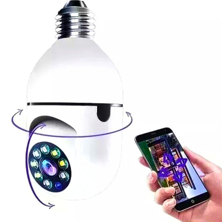 Câmera de Segurança com Wi-Fi Formato Lâmpada