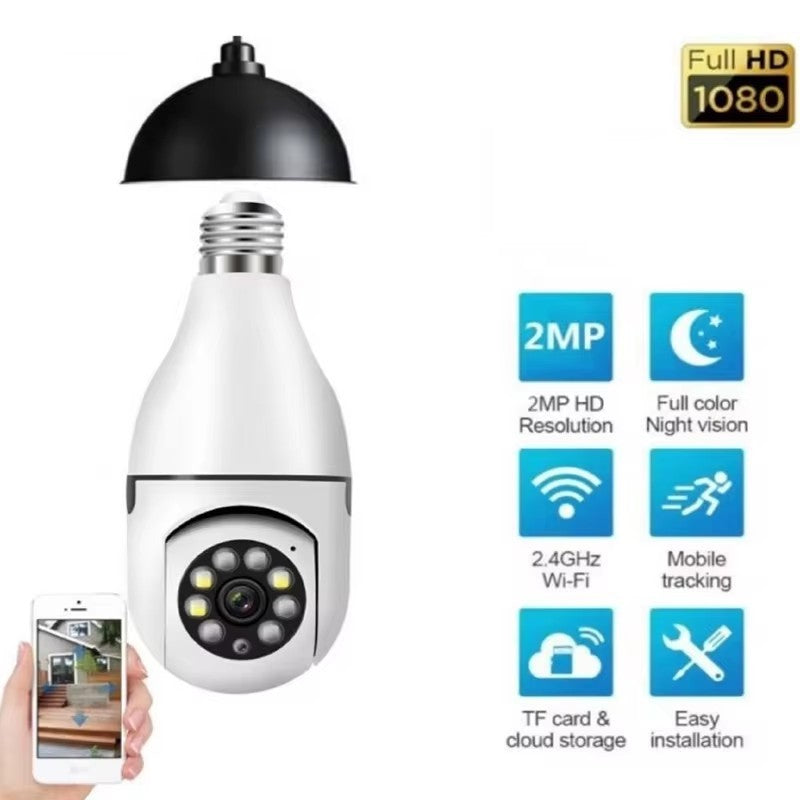 Câmera de Segurança 360 com Wi-Fi Formato Lâmpada