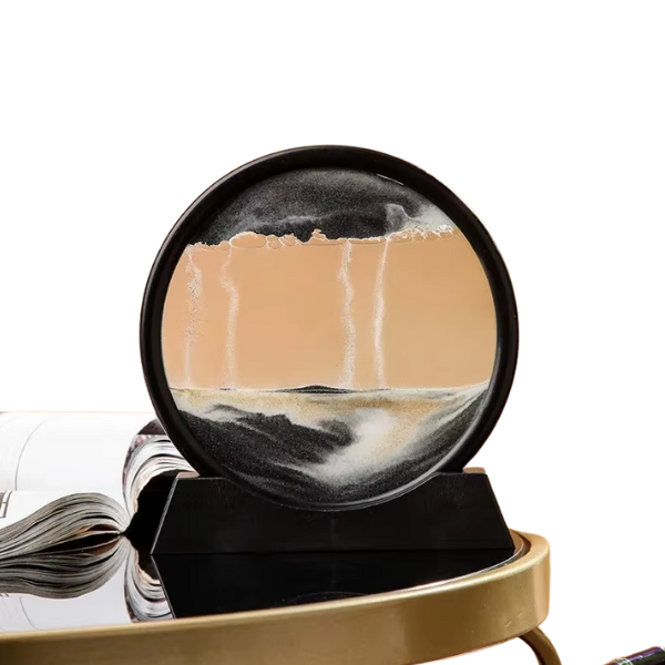 Quadro de Areia em Movimento Rotativo