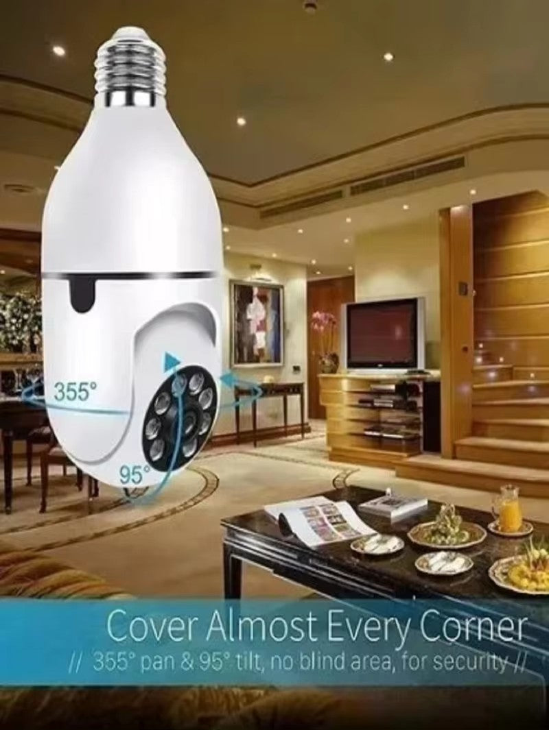 Câmera de Segurança 360 com Wi-Fi Formato Lâmpada